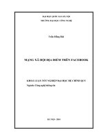 LUẬN VĂN: MẠNG XÃ HỘI ĐỊA ĐIỂM TRÊN FACEBOOK pdf