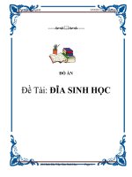 Đề Tài: ĐĨA SINH HỌC ppt