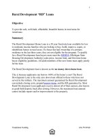 Rural Development “RD” LoansObjectiveTo provide safe pdf