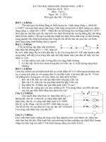 ĐỀ THI HỌC SINH GIỎI THÀNH PHỐ LỚP 9 Năm học 2010 - 2011 Môn Vật Lí ppt