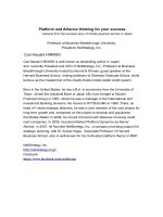 Platform and Alliance thinking for your success lessons from the success story of mobile payment potx