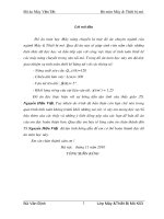 Tính toán thiết kế, lựa chọn băng tải trong khai thác khoáng sản