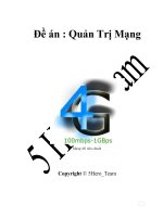 đề án  quản trị mạng - mạng 4g tiêu chuẩn