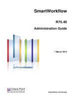 SmartWorkflowR75.40Administration Guide7 March 2012Classification: [Protected].© 2012 Check pot