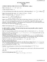 Đề thi thử đại học khối B môn toán năm 2013 - đề 1 potx
