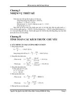 đồ án tốt nghiệp  thiết kế máy biến áp