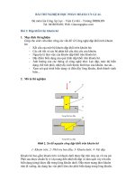 BÀI THÍ NGHIỆM HỌC PHẦN ME4322 CN GCAL pot