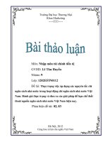 thực trạng chi ngân sách nhà nước Việt Nam hiện nay pot