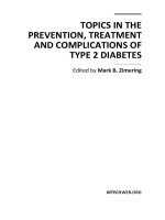 TOPICS IN THE PREVENTION, TREATMENT AND COMPLICATIONS OF TYPE 2 DIABETES pptx