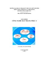 Giáo trình công nghệ may trang phục 2 docx
