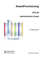 SmartProvisioning R75.40 Administration Guide docx