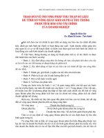 4 Trao doi ve phuong phap thu thap so lieu de tinh so vong quay - T_Cuc - C_HNam bt - 2 pptx