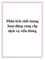 Phân tích chất lượng hoạt động cung cấp dịch vụ viễn thông ppt