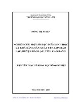 Luận văn: NGHIÊN CỨU MỘT SỐ ĐẶC ĐIỂM SINH HỌC VÀ KHẢ NĂNG SẢN XUẤT CỦA LỢN BẢO LẠC, HUYỆN BẢO LẠC, TỈNH CAO BẰNG pot