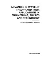 ADVANCES IN WAVELET THEORY AND THEIR APPLICATIONS IN ENGINEERING, PHYSICS AND TECHNOLOGY doc