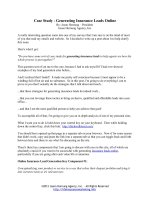 Case Study - Generating Insurance Leads Online By Jason Hornung pdf