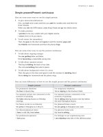 Grammar explanations - Simple present/Present continuous potx