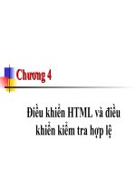 Chương 4: Điều khiển HTML và điều khiển kiểm tra hợp lệ pdf