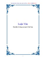 Luận Văn: Tìm hiểu về công cụ tỷ giá ở Việt Nam ppt