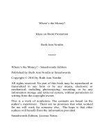 Where’s the Money? Ideas on Book Promotion docx
