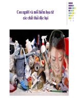 Con người và mối hiểm họa từ các chất thải độc hại pptx