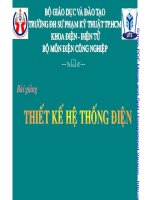 Bài giảng Thiết kế hệ thống điện potx
