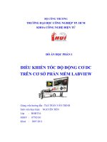 đồ án  điều khiển tốc độ động cơ dc trên cơ sở phần mềm labview