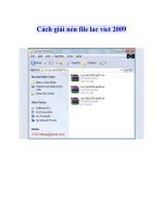Cách giải nén file lac viet 2009 pdf