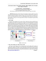 Báo cáo khoa học: Ứng dụng thuật toán phân lớp rút trích thông tin văn bản FSVM trên internet docx