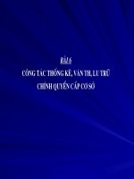 Giao ánThống kê-Văn thư-Lưu trữ K6 pptx