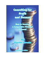 .Consulting for Profit & Success How to Develop a Competitive Financial ProposalBy Silvester Hwenha pptx