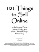 101 things to sell online ppt