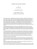 A SIMPLE EXPLANATION OF MONEY By Isuru Abeysinghe potx