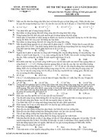 Đề thi thử đại học lần 2 năm 2010- 2011 môn: vật lý mã đề 678 pdf