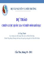 Chiến lược quốc gia về biến đổi khí hậu pot