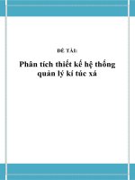 Đồ án tốt nghiệp - Phân tích thiết kế hệ thống - Phân tích thiết kế hệ thống quản lý kí túc xá docx