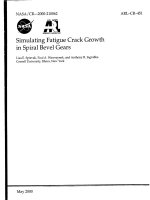Simulating fatigue crack growth in spiral bevel gears docx