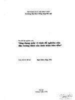 Báo cáo: Ứng dụng máy vi tính để nghiên cứu đặc trưng của linh kiện bán dẫn docx