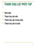 Thanh chịu lực phức tạp pptx