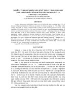 Nghiên cứu khảo nghiệm một số kỹ thuật thích hợp chăn nuôi lợn sinh sản nông hộ ở Huyện Mai Sơn - Sơn La pot