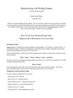 Brainstorming with Writing Prompts by Karen Freemn-Smith ppt