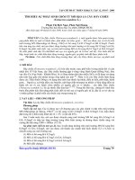 Báo cáo khoa học:Tìm hiểu sự phát sinh chồi từ mô sẹo lá cây dây chiều pdf