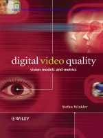 Digital Video Quality Vision Models and Metrics potx