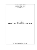 Quy trình quản lý đầu tư xây dựng công trình doc
