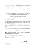 Quyết định số 2277/QĐ-CHK doc