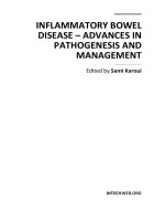 INFLAMMATORY BOWEL DISEASE – ADVANCES IN PATHOGENESIS AND MANAGEMENT ppt