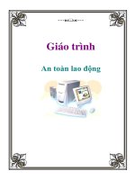 Giáo trình : An toàn lao động potx