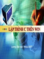 LẬP TRÌNH C TRÊN WIN pptx