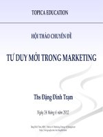 Tư duy mới trong marketing pptx
