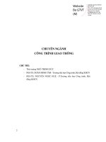 Báo cáo khoa học: CHUYÊN NGÀNH CÔNG TRÌNH GIAO THÔNG docx